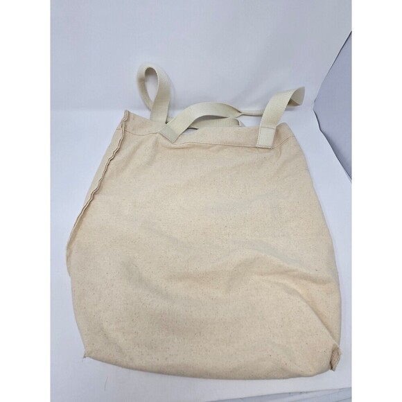 LIFE IS GOOD LOVE BEIGE COTTON CANVAS TOTE BAG LOVE GRAPHIC UNISEX OS REUSABLE - Picture 11 of 12